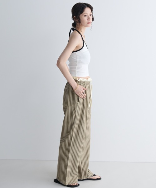 MERLOT（メルロー）の「パイピングホルターネックキャミソール（キャミソール・レディース・ホワイト/イエロー/パープル・FREE）」の9枚目の写真