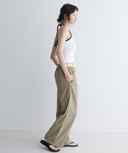 MERLOT（メルロー）の「パイピングホルターネックキャミソール（キャミソール・レディース・ホワイト/イエロー/パープル・FREE）」の10枚目の写真