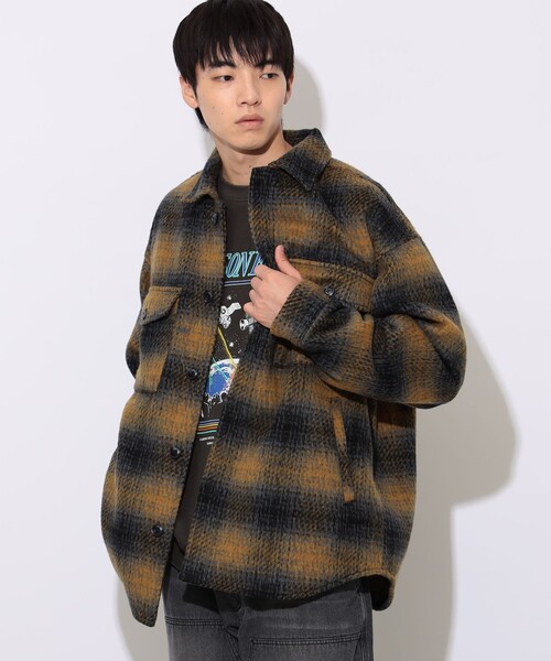 シャギーチェック CPO シャツ（シャツ/ブラウス）｜BEAMS HEART（ビームスハート） 8,228円