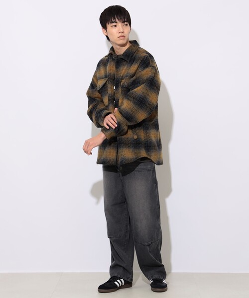 BEAMS HEART(ビームスハート)の「シャギーチェック CPO シャツ(シャツ/ブラウス・メンズ・イエロー系その他5/ブルー系その他・SMALL/MEDIUM/LARGE)」の4枚目の写真