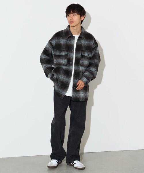 BEAMS HEART(ビームスハート)の「シャギーチェック CPO シャツ(シャツ/ブラウス・メンズ・イエロー系その他5/ブルー系その他・SMALL/MEDIUM/LARGE)」の7枚目の写真