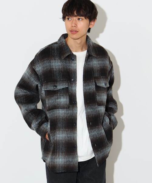 BEAMS HEART(ビームスハート)の「シャギーチェック CPO シャツ(シャツ/ブラウス・メンズ・イエロー系その他5/ブルー系その他・SMALL/MEDIUM/LARGE)」の9枚目の写真