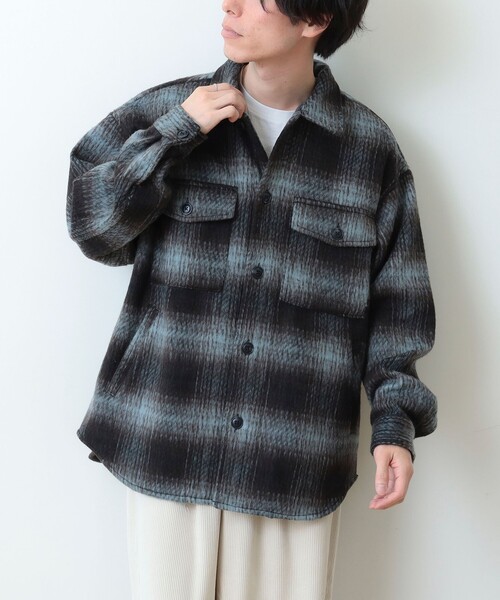 BEAMS HEART(ビームスハート)の「シャギーチェック CPO シャツ(シャツ/ブラウス・メンズ・イエロー系その他5/ブルー系その他・SMALL/MEDIUM/LARGE)」の19枚目の写真