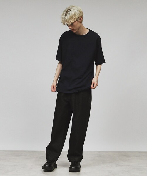 tk.TAKEO KIKUCHI（ティーケータケオキクチ）の「◆パネルキリカエTシャツ（Tシャツ/カットソー・メンズ・ブルー系その他/ブラック/ホワイト・02/03/04）」の10枚目の写真