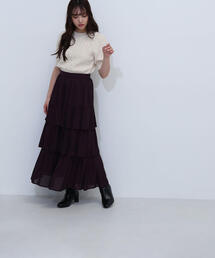 ◇グロッシーティアードスカート