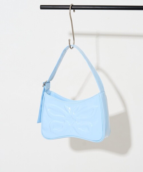 FREAK'S STORE(フリークスストア)の「YMYM × FREAK'S STORE/ワイエムワイエム 別注 Butterfly Bag/別注 バタフライバッグ(ハンドバッグ・レディース・サックスブルー/ブラック・ONE SIZE)」の6枚目の写真