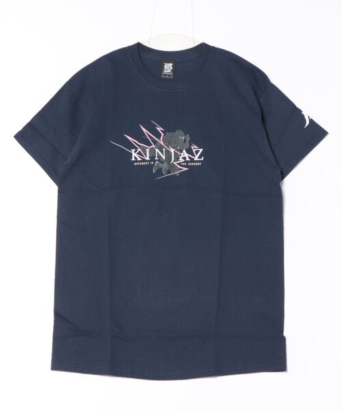 B.I.D.(ビーアイディー)の「《KINJAZ》Graphic T(Tシャツ/カットソー・メンズ・ネイビー/ホワイト・LARGE/MEDIUM)」の1枚目の写真