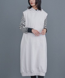 mili an deni（ミリアンデニ）の「裏起毛ノースリーブパーカーワンピース（ワンピース）」