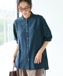 レーヨントロミサイドリボンチュニック