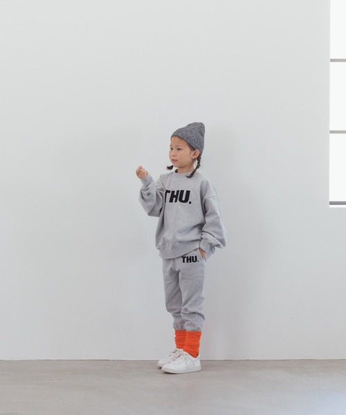 LOWRYS FARM(ローリーズファーム)の「ウラケジョグパンツ 134392(スウェットパンツ・キッズ・グレー/オレンジ/ブラック/ライトグレー/ブラウン/ネイビー・120cm/110cm/150cm/140cm/130cm)」の22枚目の写真