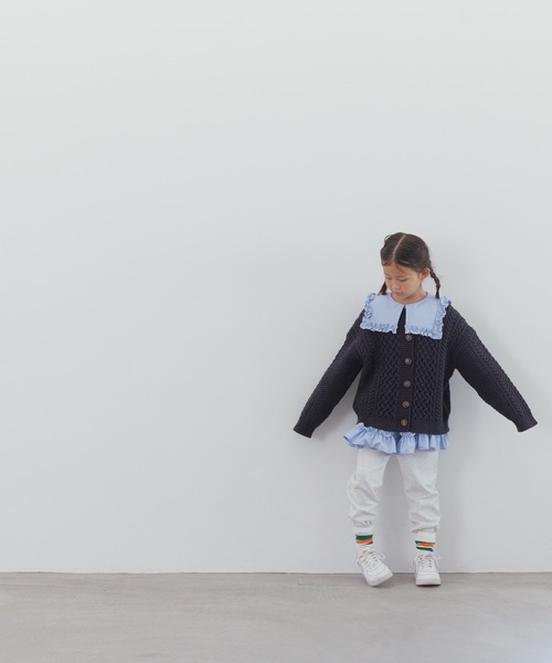 LOWRYS FARM(ローリーズファーム)の「ウラケジョグパンツ 134392(スウェットパンツ・キッズ・グレー/オレンジ/ブラック/ライトグレー/ブラウン/ネイビー・120cm/110cm/150cm/140cm/130cm)」の18枚目の写真