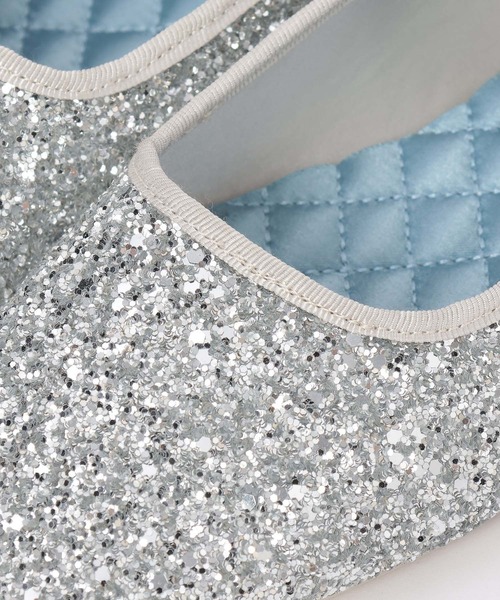 LOWRYS FARM（ローリーズファーム）の「ワンストラップシューズ　 133335（バレエシューズ・レディース・ブラック/ブラック系その他/シルバー・LARGE/MEDIUM/SMALL）」の4枚目の写真