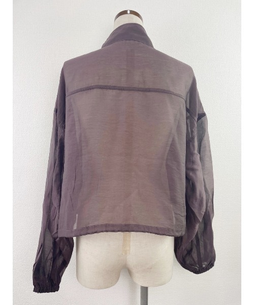 WORLD WIDE LOVE!（ワールドワイドラブ）の「シアーブルゾン（ブルゾン・レディース・ブラック/ブラウン/ベージュ・1）」の9枚目の写真