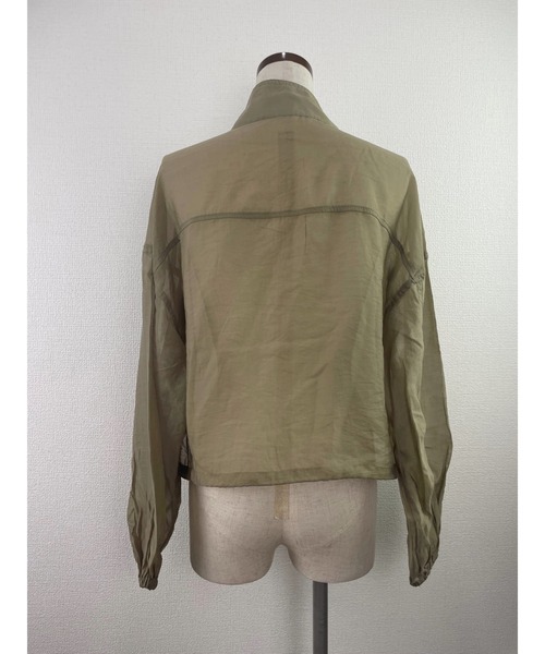 WORLD WIDE LOVE!（ワールドワイドラブ）の「シアーブルゾン（ブルゾン・レディース・ブラック/ブラウン/ベージュ・1）」の12枚目の写真