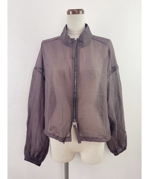 WORLD WIDE LOVE!（ワールドワイドラブ）の「シアーブルゾン（ブルゾン・レディース・ブラック/ブラウン/ベージュ・1）」の17枚目の写真