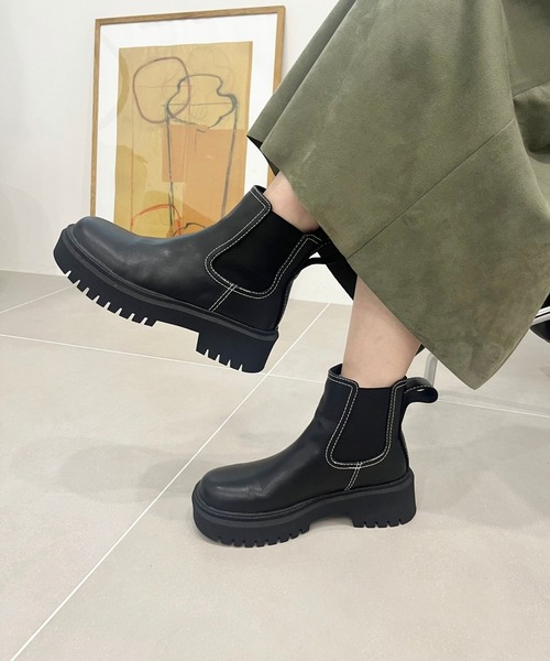 セール】カラーステッチサイドゴアブーツ 41408（ブーツ）｜ORiental