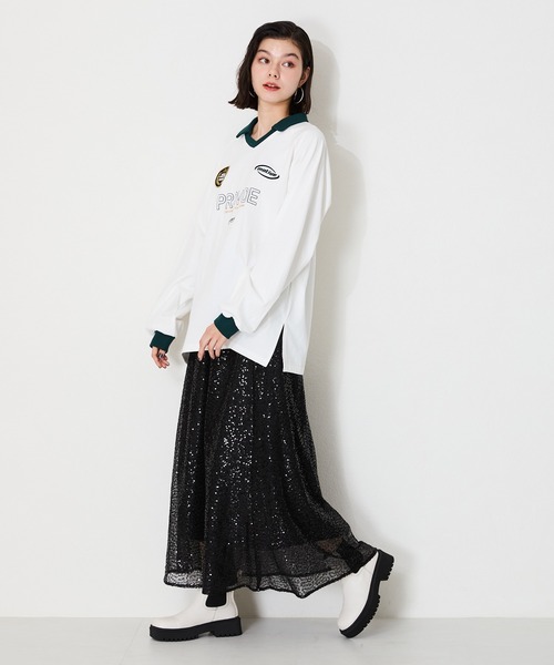 ORiental TRaffic（オリエンタルトラフィック）の「カラーステッチサイドゴアブーツ 41408（ブーツ・レディース・ホワイト/ブラック/ブルー・S/M/L/LL）」の7枚目の写真