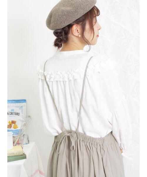 Samansa Mos2（サマンサ モスモス）の「胸元レース切替キャミワンピース（ワンピース・レディース・ベージュ/ブラック/ボルドー・F）」の7枚目の写真