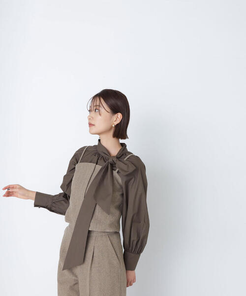 NATURAL BEAUTY BASIC ツイーディーセットアップ M NATURAL BEAUTY BASIC（ナチュラルビューティーベーシック）の「◇＜ツ