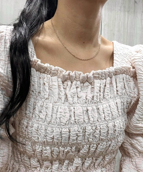 RUBY AND YOU（ルビーアンドユー）の「［select］シンプル チェーンネックレス（ネックレス・レディース・シルバー系1/シルバー系2・FREE）」の9枚目の写真