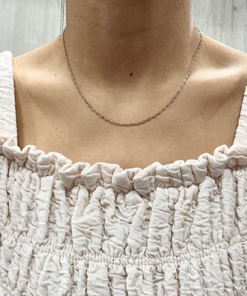 RUBY AND YOU（ルビーアンドユー）の「［select］シンプル チェーンネックレス（ネックレス・レディース・シルバー系1/シルバー系2・FREE）」の10枚目の写真