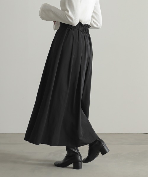 セール】撥水ハリ感ボリュームギャザースカート【サスティナブル