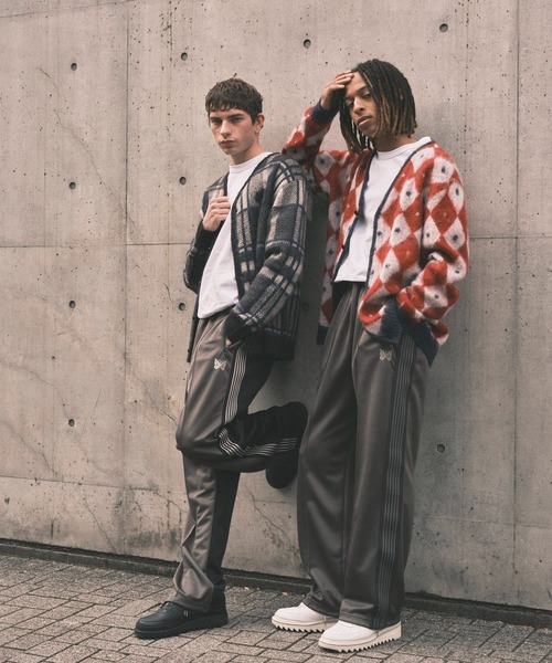 Needles（ニードルス）の「【Needles/ニードルズ】Mohair Cardigan - Original Check With Papillon（カーディガン/ボレロ・メンズ・チェック・M/S）」の4枚目の写真