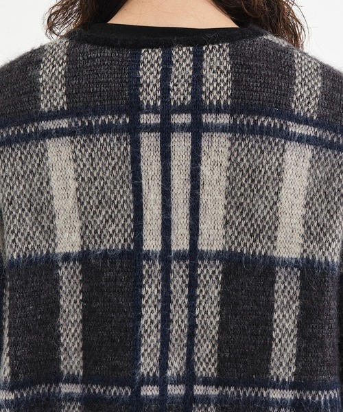 Needles（ニードルス）の「【Needles/ニードルズ】Mohair Cardigan - Original Check With Papillon（カーディガン/ボレロ・メンズ・チェック・M/S）」の12枚目の写真