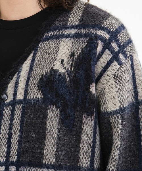 Needles（ニードルス）の「【Needles/ニードルズ】Mohair Cardigan - Original Check With Papillon（カーディガン/ボレロ・メンズ・チェック・M/S）」の9枚目の写真
