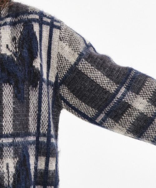 Needles（ニードルス）の「【Needles/ニードルズ】Mohair Cardigan - Original Check With Papillon（カーディガン/ボレロ・メンズ・チェック・M/S）」の10枚目の写真