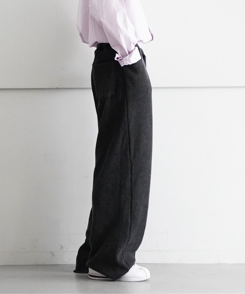 saby(サバイ)の「saby WAFFLE EASY PANTS -Pigment Stone Wash(その他パンツ・メンズ・チャコールグレー・SMALL/MEDIUM)」の2枚目の写真