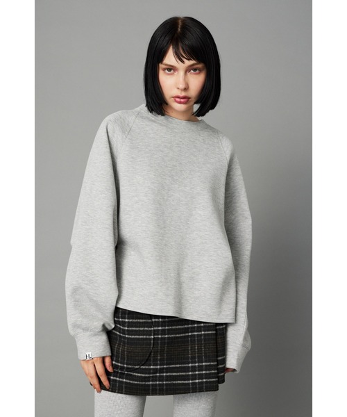 HeRIN.CYE(ヘリンドットサイ)の「Feels flare tops フィールズフレアトップス(Tシャツ/カットソー・レディース・ブラック/オフホワイト/杢グレー・FREE)」の3枚目の写真