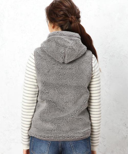 GYMPHLEX(ジムフレックス)の「Gymphlex(ジムフレックス) BOA PL HOOD ベスト(ベスト・レディース・グレー/ネイビー・フリー)」の16枚目の写真