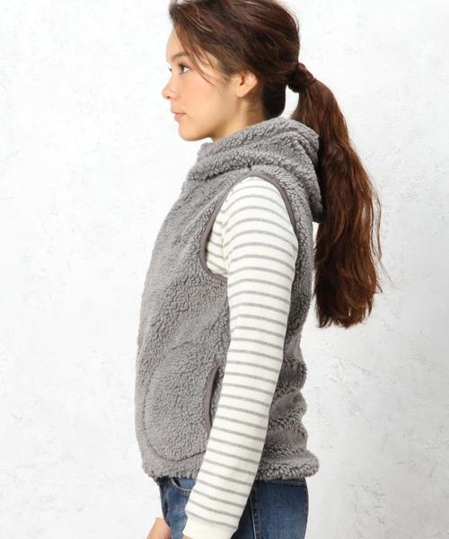 GYMPHLEX(ジムフレックス)の「Gymphlex(ジムフレックス) BOA PL HOOD ベスト(ベスト・レディース・グレー/ネイビー・フリー)」の18枚目の写真