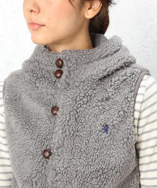 GYMPHLEX(ジムフレックス)の「Gymphlex(ジムフレックス) BOA PL HOOD ベスト(ベスト・レディース・グレー/ネイビー・フリー)」の10枚目の写真