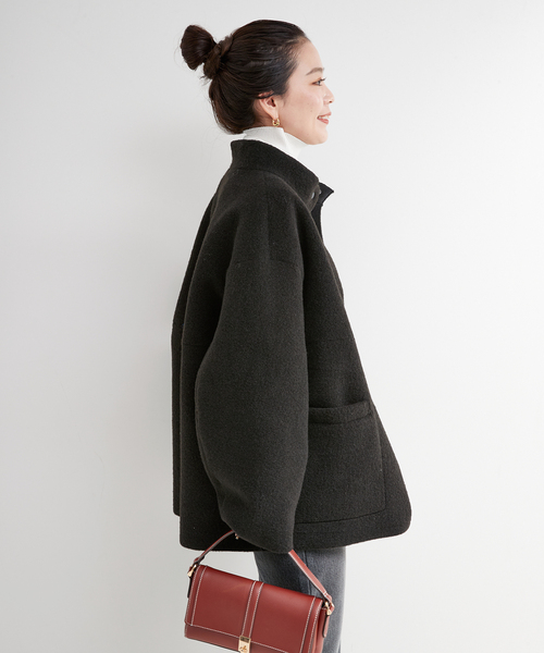 B.C STOCK（ベーセーストック）の「リバーシブルミドル丈ムートン