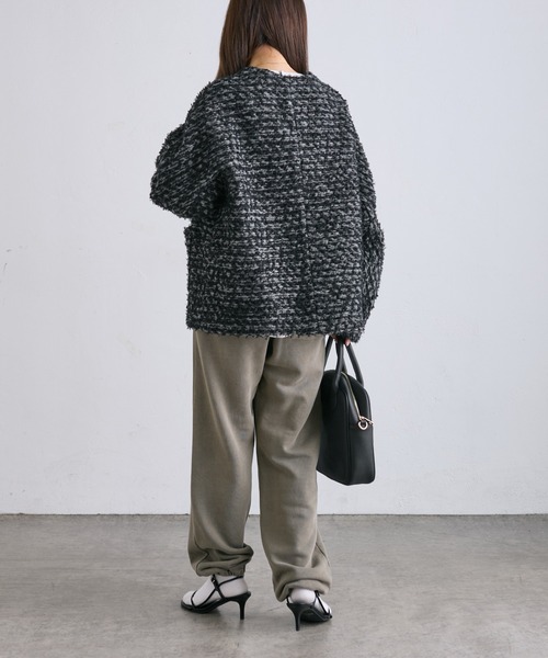 PUAL CE CIN（ピュアルセシン）の「ツイードライクニットボンディング