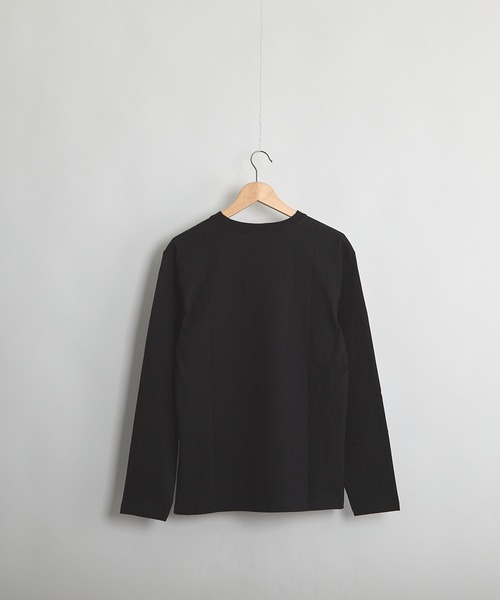 B'day(ビーデイ)の「ヘヴィウェイト天竺 刺繍 長袖 クルーネック(Tシャツ/カットソー・レディース・サックスブルー/ブラック/ホワイト・LARGE/MEDIUM)」の10枚目の写真
