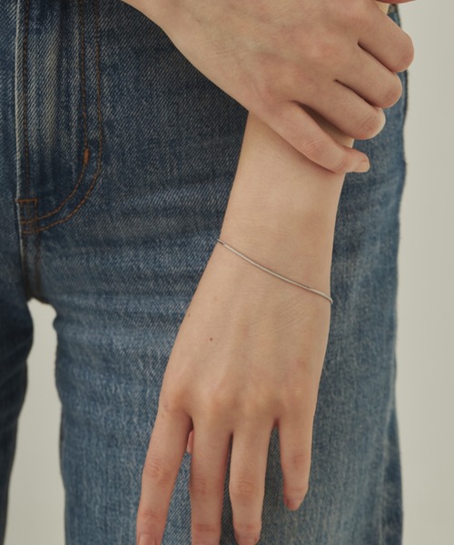ciite'（シーテ）の「simple snake bracelet / シンプルスネークチェーンブレスレット（ブレスレット・レディース・ゴールド/シルバー・FREE）」の10枚目の写真