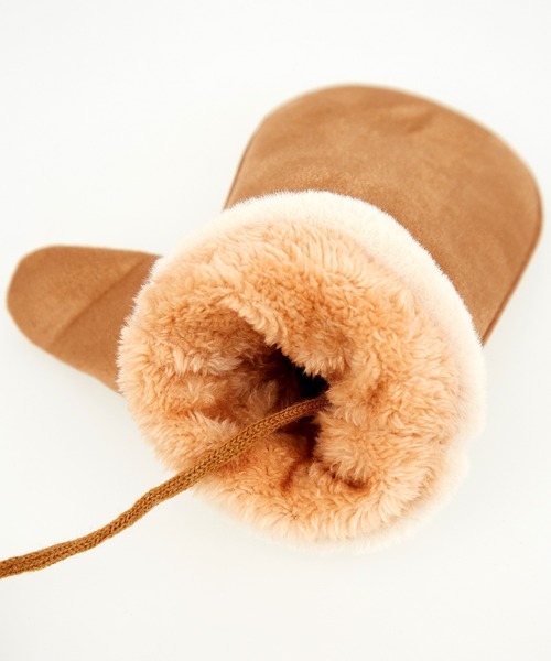 an meets zakka スウェードムートンミトン / 手袋 グローブ