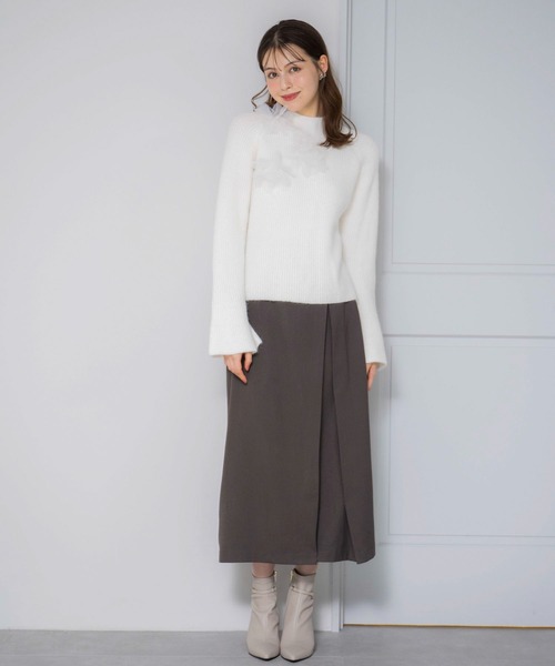 NOELA（ノエラ）の「ゴールドポイントタックスカート（スカート・レディース・ベージュ/ブラウン/チャコールグレー・M/S）」の9枚目の写真