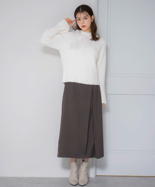 NOELA（ノエラ）の「ゴールドポイントタックスカート（スカート・レディース・ベージュ/ブラウン/チャコールグレー・M/S）」の10枚目の写真