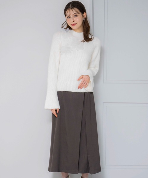 NOELA（ノエラ）の「ゴールドポイントタックスカート（スカート・レディース・ベージュ/ブラウン/チャコールグレー・M/S）」の11枚目の写真