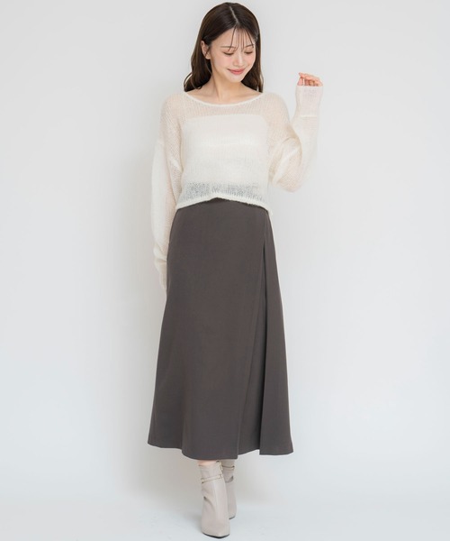 NOELA（ノエラ）の「ゴールドポイントタックスカート（スカート・レディース・ベージュ/ブラウン/チャコールグレー・M/S）」の14枚目の写真