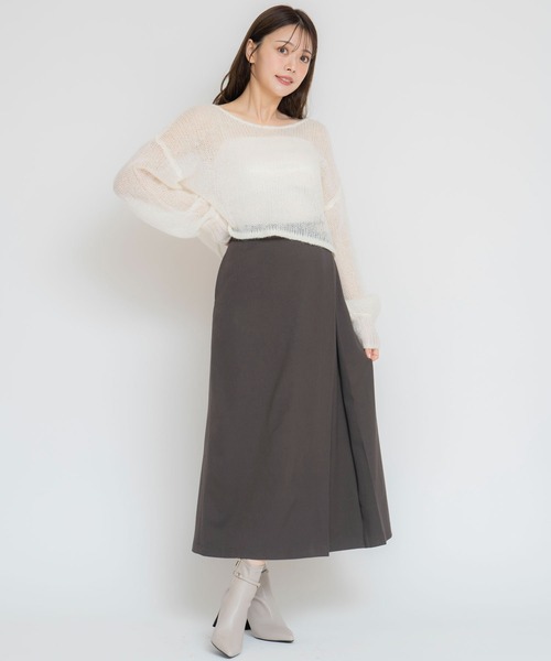 NOELA（ノエラ）の「ゴールドポイントタックスカート（スカート・レディース・ベージュ/ブラウン/チャコールグレー・M/S）」の15枚目の写真