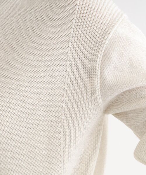 【セール】【洗える／日本製／ウール混】Vネックラメニット（ニット/セーター）｜INDIVI（インディヴィ）