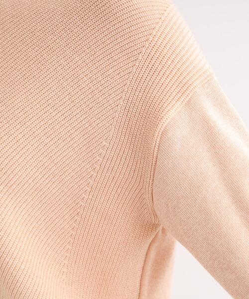 【セール】【洗える／日本製／ウール混】Vネックラメニット（ニット/セーター）｜INDIVI（インディヴィ）