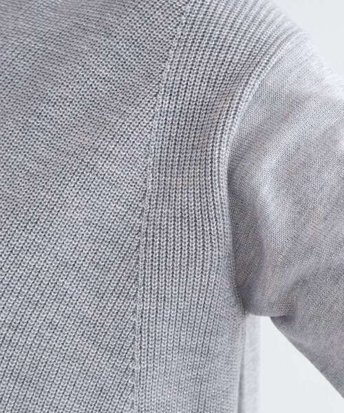 【セール】【洗える／日本製／ウール混】Vネックラメニット（ニット/セーター）｜INDIVI（インディヴィ）