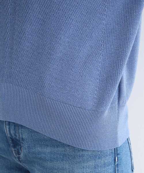 【セール】【洗える／日本製／ウール混】Vネックラメニット（ニット/セーター）｜INDIVI（インディヴィ）