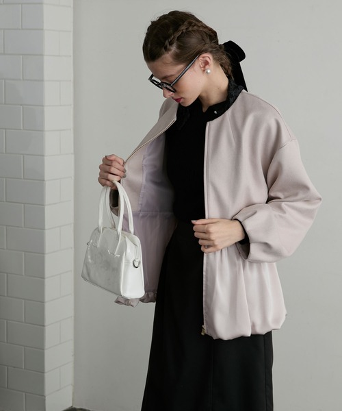 セール】【BONLECILL noir】マシュマロダンボール バルーンペプラム